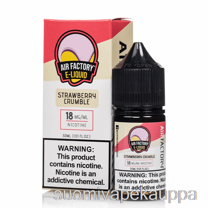 Vape Netistä Mansikka Crumble - Ilmatehdassuolat - 30ml 18mg